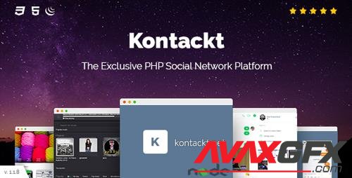 CodeCanyon - Kontackt v1.19 - The Exclusive PHP Social Network Platform - 21391853