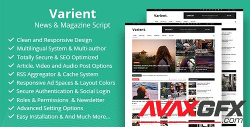 CodeCanyon - Varient v1.7 - News & Magazine Script - 21035226