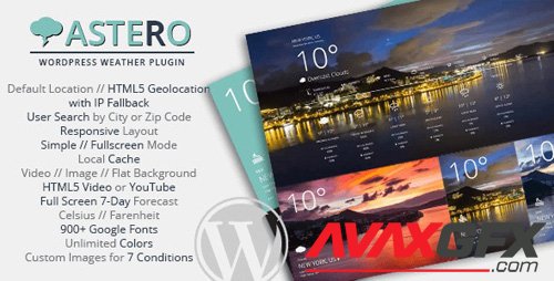 CodeCanyon - Astero v2.0.0 - WordPress Weather Plugin - 9473087