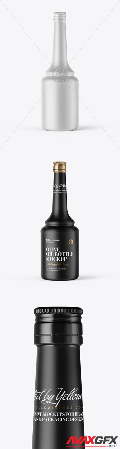 600ml Ceramic Olive Oil Bottle Mockup 37710