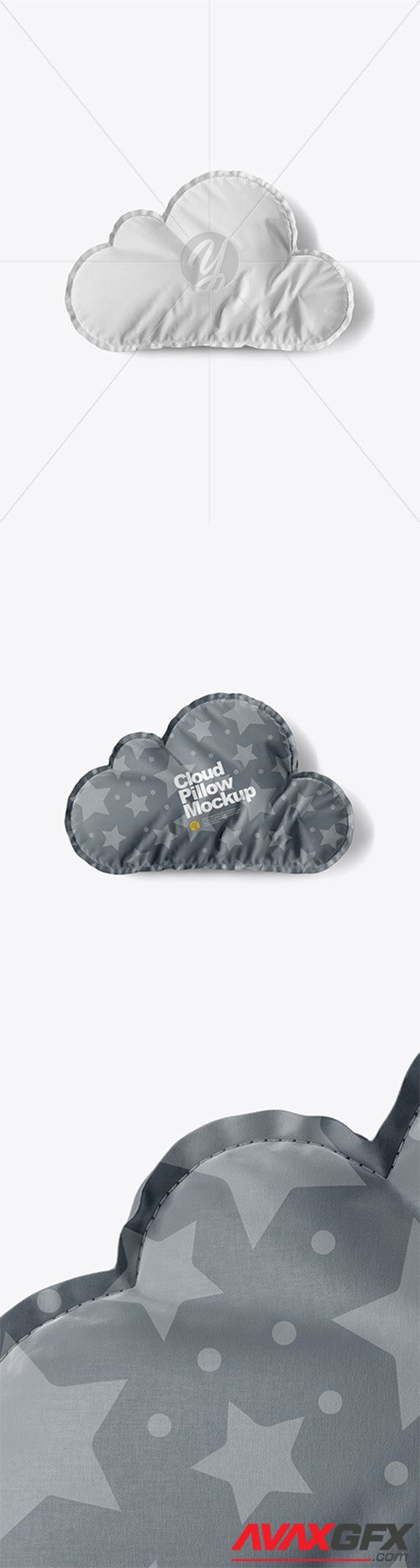 Cloud Pillow Mockup - Top View 30820