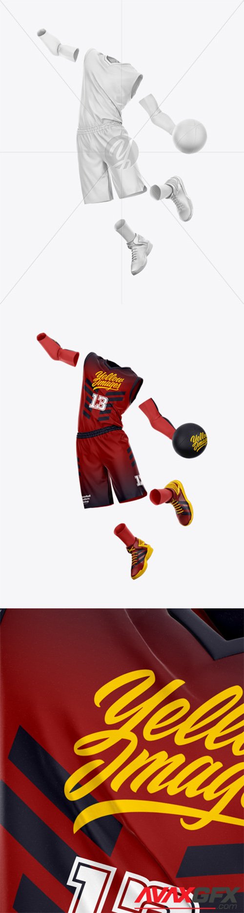 Basketball Uniform - Front View 44400