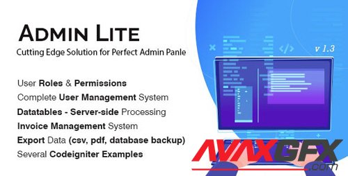 CodeCanyon - Admin Lite v2.1 - PHP Admin Panel + User Management - 21136710