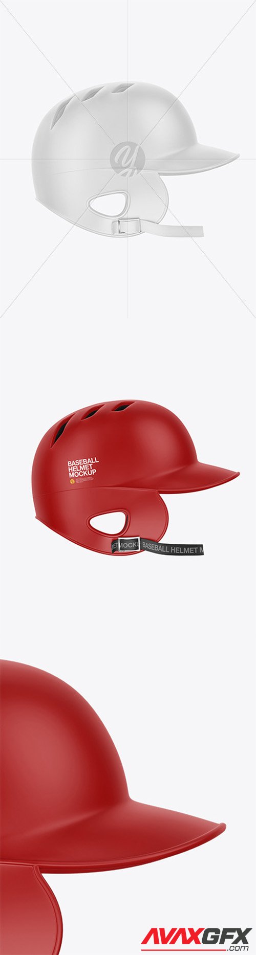 Matte Baseball Helmet Mockup 49146