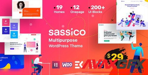 ThemeForest - Sassico v1.9 - Multipurpose Saas Startup Agency WordPress Theme - 25081433
