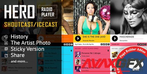 CodeCanyon - Hero - Shoutcast and Icecast Radio Player for WPBakery Page Builder v2.3 - 19435685