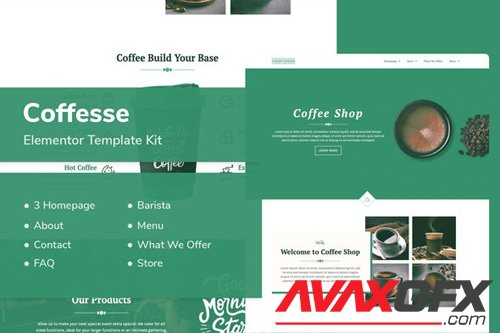 ThemeForest - Coffesse v1.0 - Coffee Shop Elementor Template Kit - 26416285