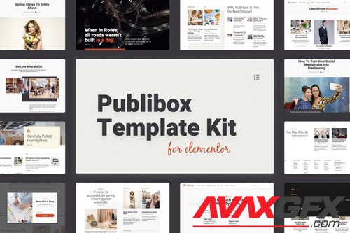 ThemeForest - Publibox v1.0 - Blog, News & Magazine Elementor Template Kit - 26056109