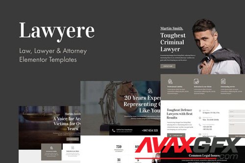 ThemeForest - Lawyere v1.0 - Legal & Attorney Template Kit - 12 May 20 - 26164000