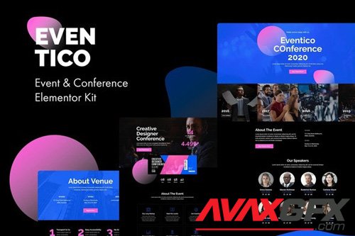ThemeForest - Eventico v1.0.0 - Event & Conference Elementor Kit (Update: 12 May 20) - 26221230