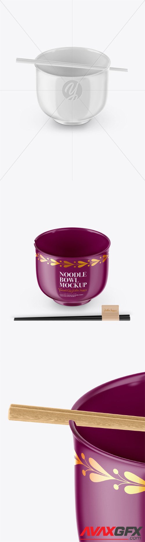 Glossy Noodle Bowl Mockup 52035 TIF