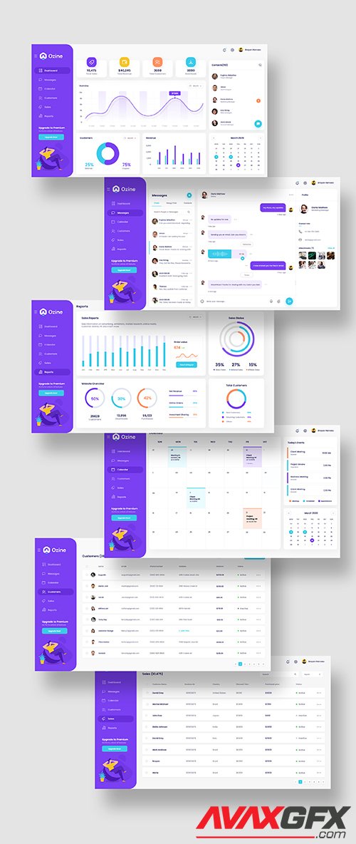 Ozine UI Kit