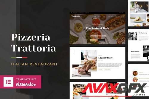ThemeForest - Pizzeria Trattoria v1.0 - Italian Restaurant Elementor Template Kit - 26263135
