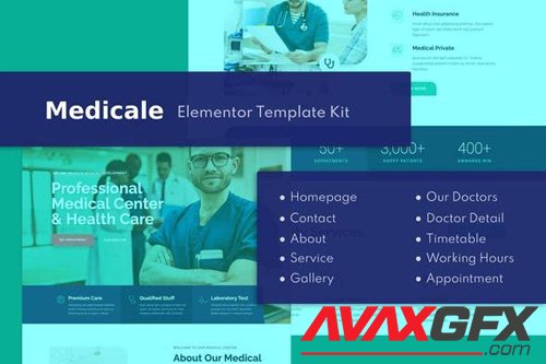 ThemeForest - Medicale v1.0 - Medical & Health Elementor Template Kit - 26675967