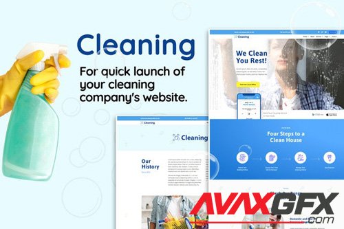 ThemeForest - Cleaning v1.0 - Small Business Template Kit - 25997826