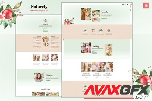 ThemeForest - Naturely v1.0 - Natural Cosmetics & Beauty Template Kit - 26408108