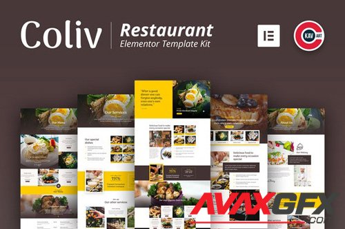 ThemeForest - Coliv v1.0 - Restaurant Template Kit (Update: 7 May 20) - 25854663