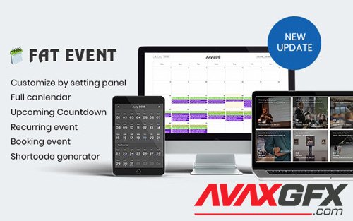 CodeCanyon - FAT Event v4.1 - WordPress Event and Calendar Booking - 22311915