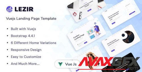 ThemeForest - Lezir v1.0 - Vuejs Landing Page Template - 26676050