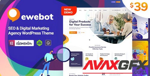 ThemeForest - Ewebot v2.0 - Marketing SEO Digital Agency - 24776025 - NULLED