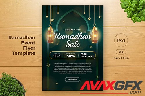 Ramadan Sales Promotion Flyer Template (GI2)