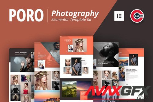 ThemeForest - Poro v1.0 - Photography Template Kit - 26395294