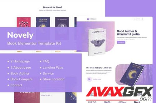 ThemeForest - Novely v1.0 - Book Elementor Template Kit - 26360487