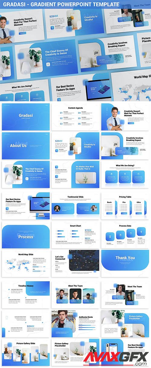 Gradasi - Gradient Powerpoint Template