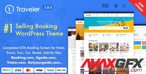 ThemeForest - Traveler v2.8.0 - Travel Booking WordPress Theme - 10822683 - NULLED