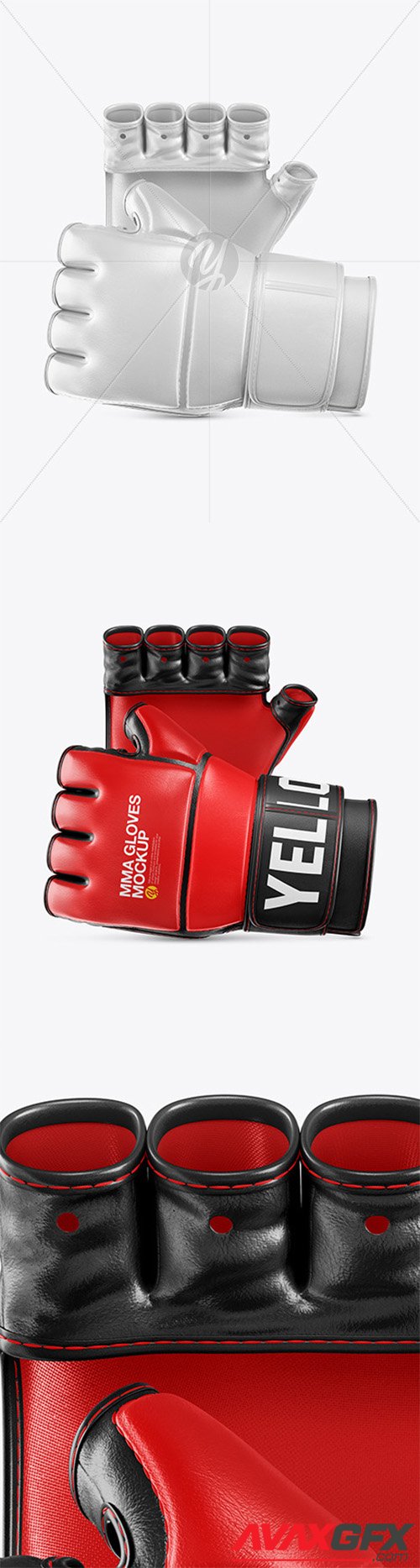 Two MMA Gloves Mockup 56125
