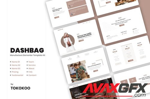 ThemeForest - DashBag v1.0 - Bags Shop Elementor Template Kit - 26395196