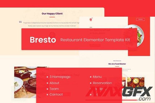 ThemeForest - Bresto v1.0 - Restaurant Elementor Template Kit - 26283688