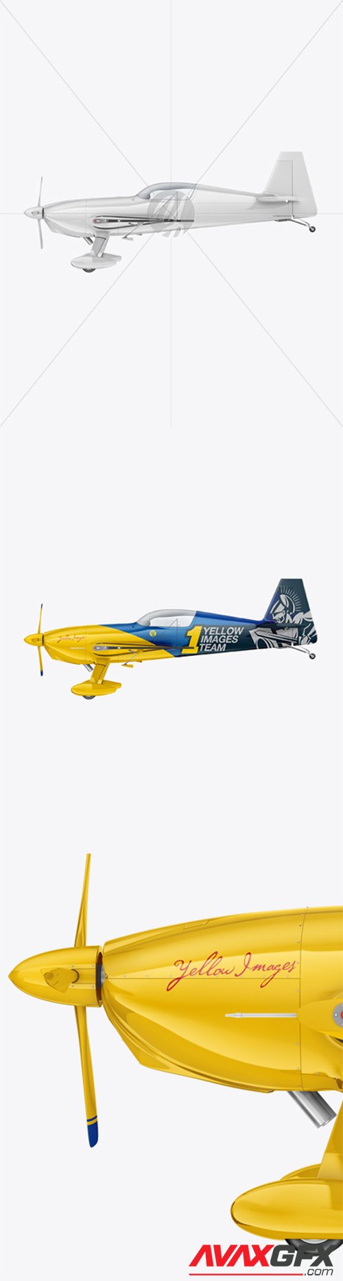 Sport Airplane Mockup - Side View 55702