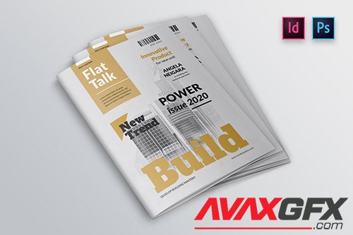 Building Magazine Cover Indesign Template