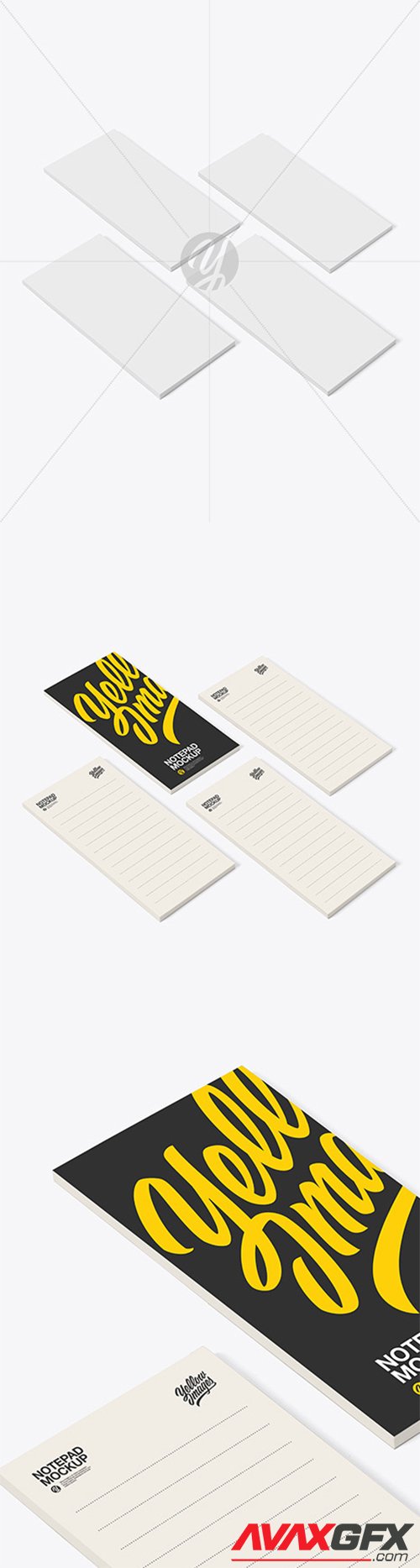 Four Paper Pads Mockup 55759