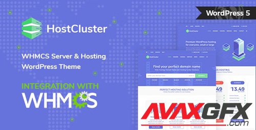 ThemeForest - HostCluster v1.8 - WHMCS Server & Hosting WordPress Theme + RTL - 21964631