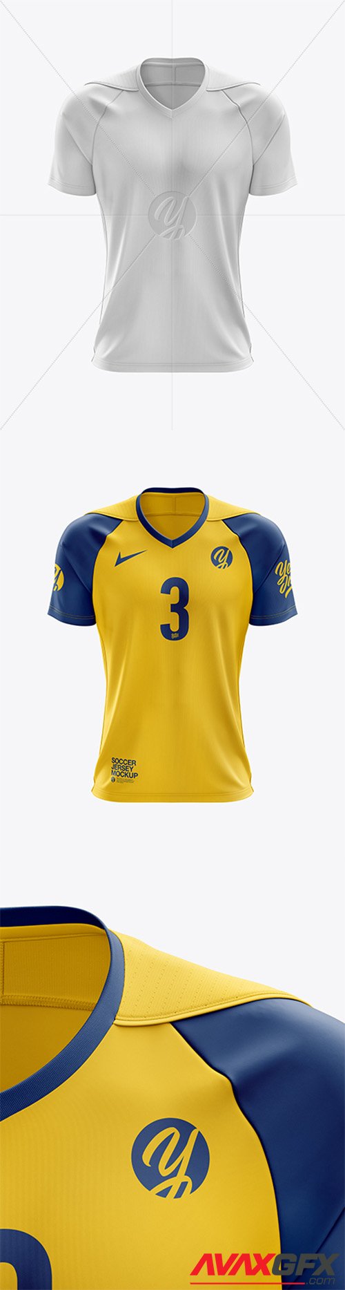 Men’s Soccer Jersey mockup (Front View) 39871