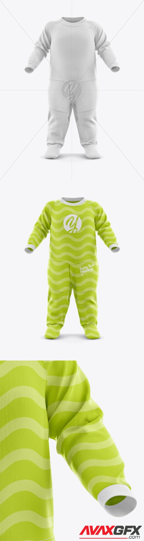 Baby Suit Mockup - Front View 44243