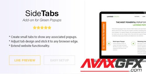 CodeCanyon - Side Tabs v2.01 - Green Popups Add-On - 10335326