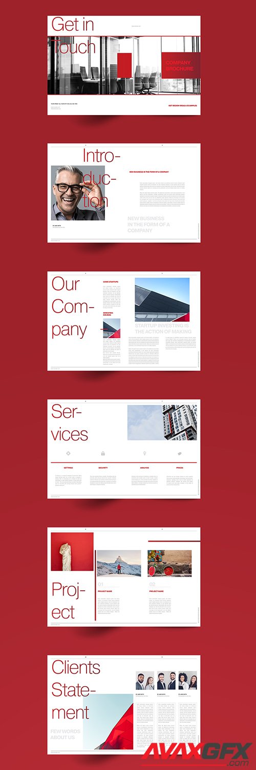Red Brochure Layout 345811757