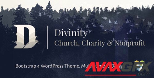 ThemeForest - Divinity v1.3.4 - Church, Nonprofit, Charity Events & Donations Bootstrap 4 WordPress Theme - 19196494