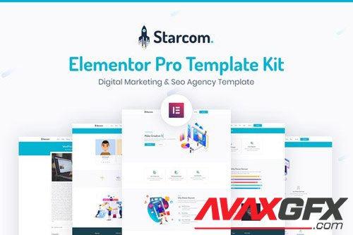 ThemeForest - Starcom v1.0 - Saas & Startup Template Kit - 26323544