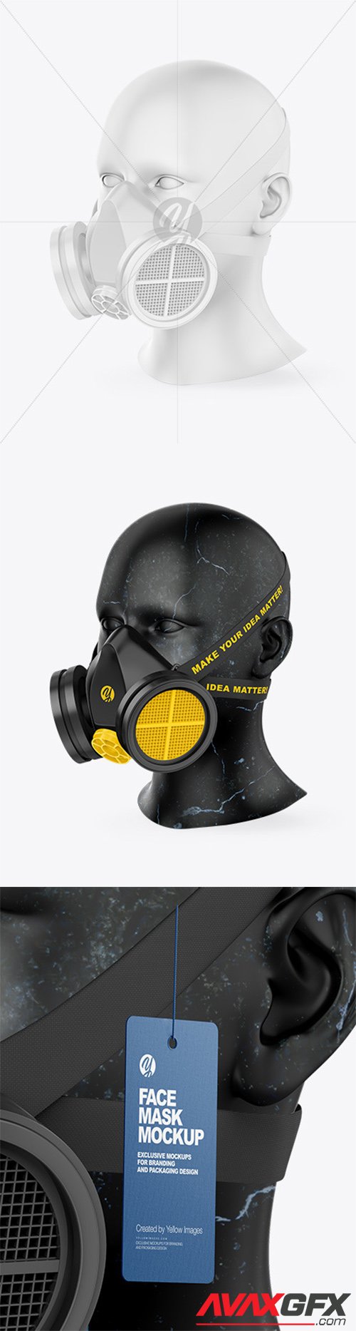 Gas Mask Mockup - Half Side View 60659