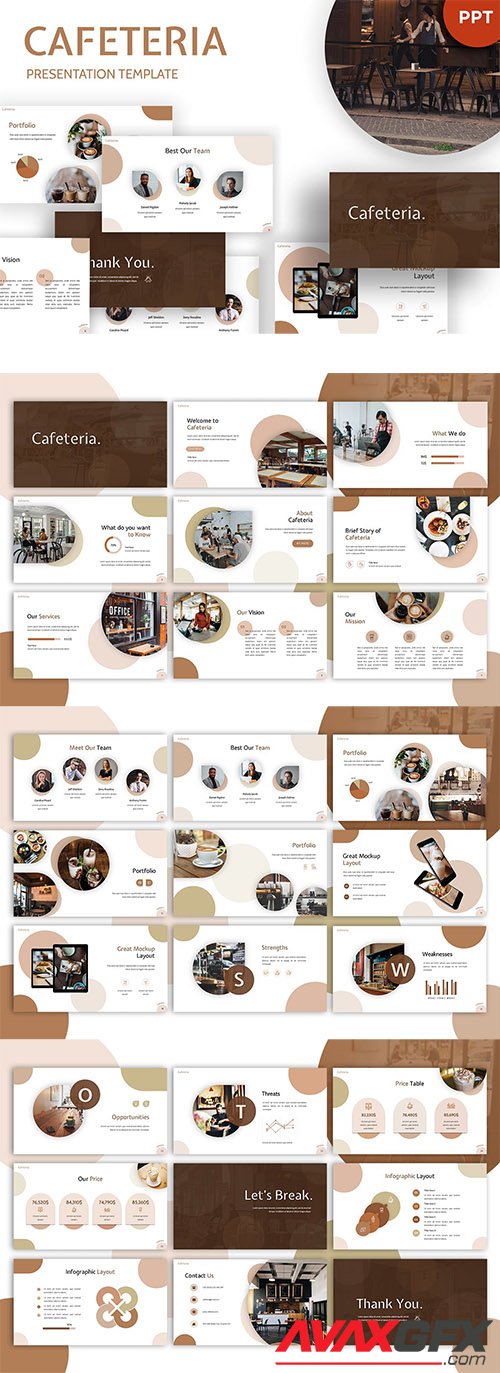 Cafetaria - Restaurant Powerpoint Template