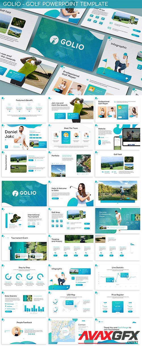 Golio - Golf Powerpoint Template