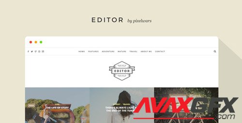 ThemeForest - Editor v1.5.6 - A WordPress Theme for Bloggers - 11404349