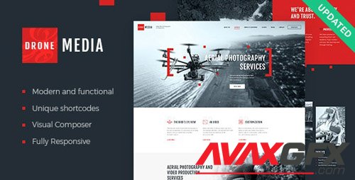 ThemeForest - Drone Media v1.3.2 - Aerial Photography & Videography WordPress Theme + RTL - 21057990