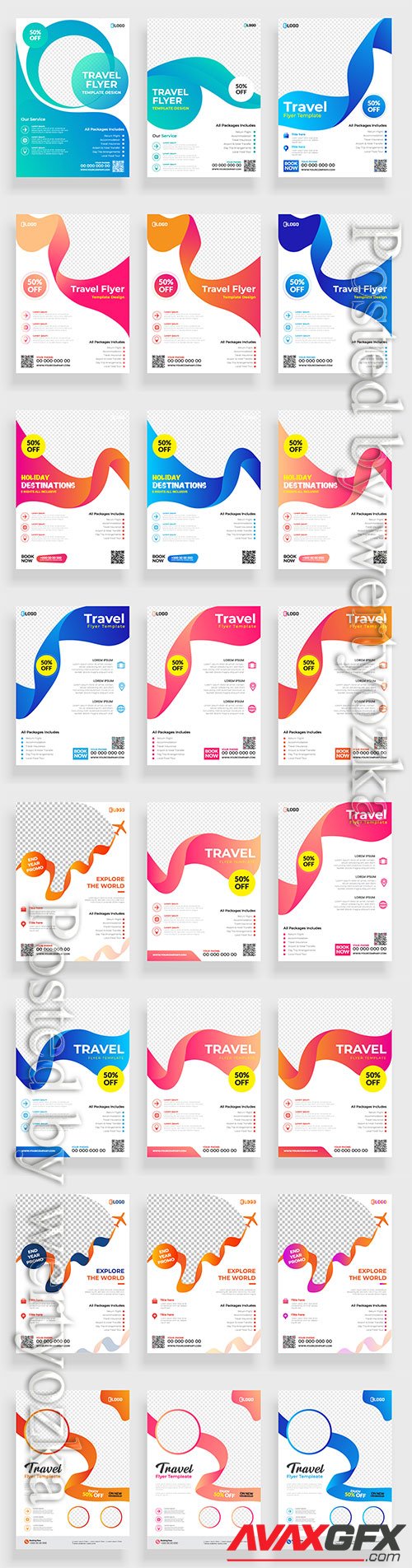 Business flyer template design, brochure vector illustration # 10
