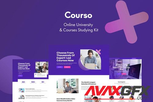 ThemeForest - Courso v1.0 - Online University & Courses Elementor Template Kit (Update: 14 May 20) - 26034372