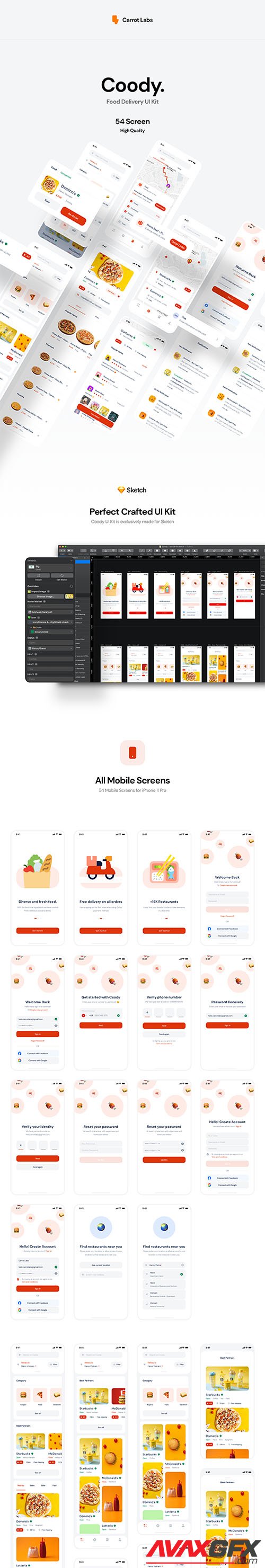 Coody Food iOS UI Kit